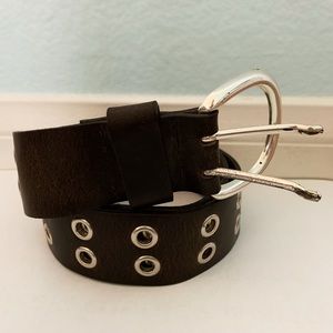 Leather belt